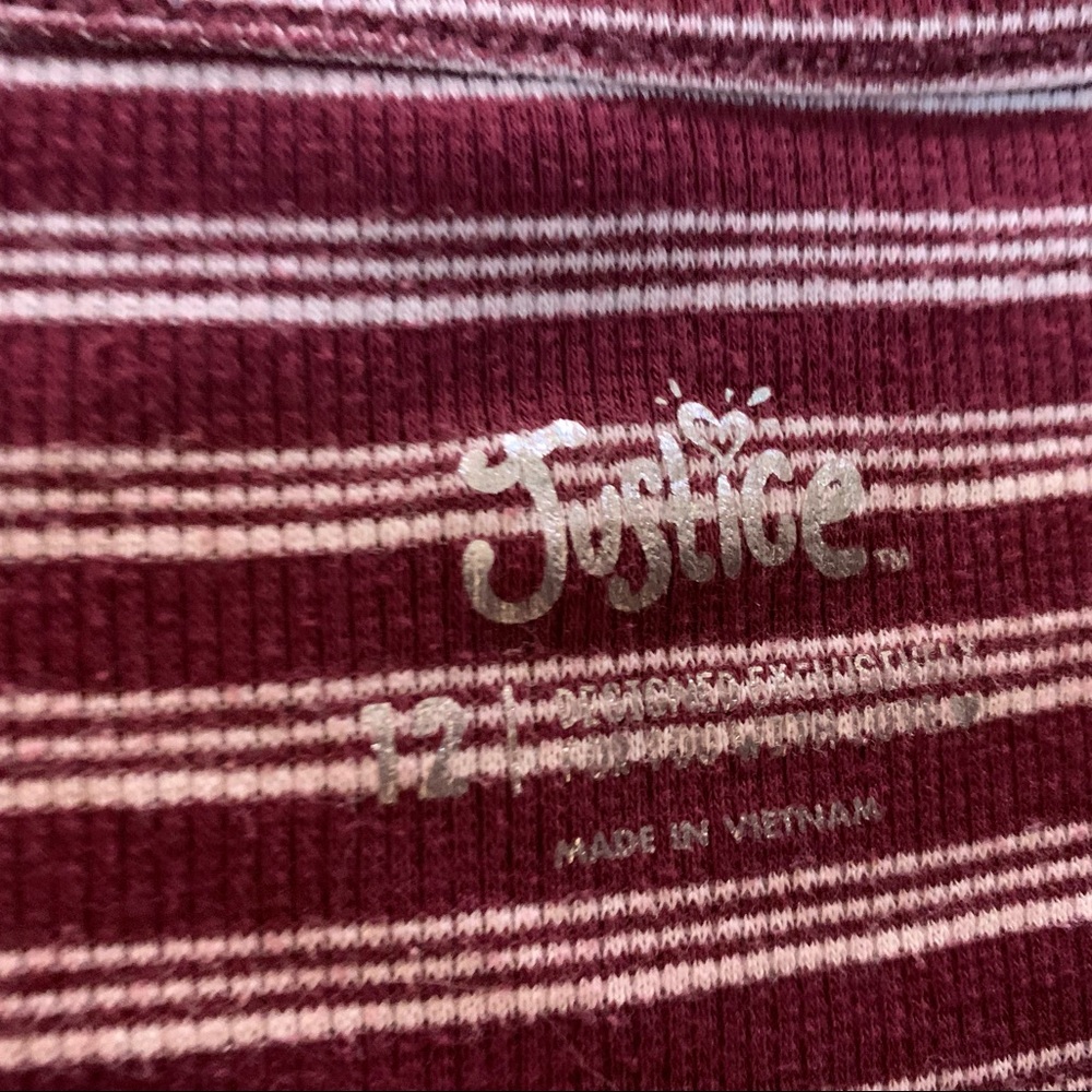 Justice girls long sleeve cotton top. - Picture 6 of 6